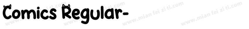 Comics Regular字体转换